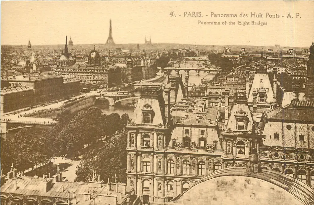 Paris - Panorama dos Oito Pontes - A. P. - Frente