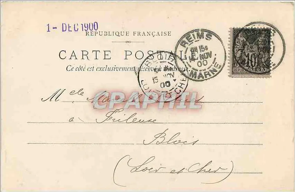 Reims — Saint-Remi — Petit Portail — Phototypie Ponsin-Brunart — Reims - Verso