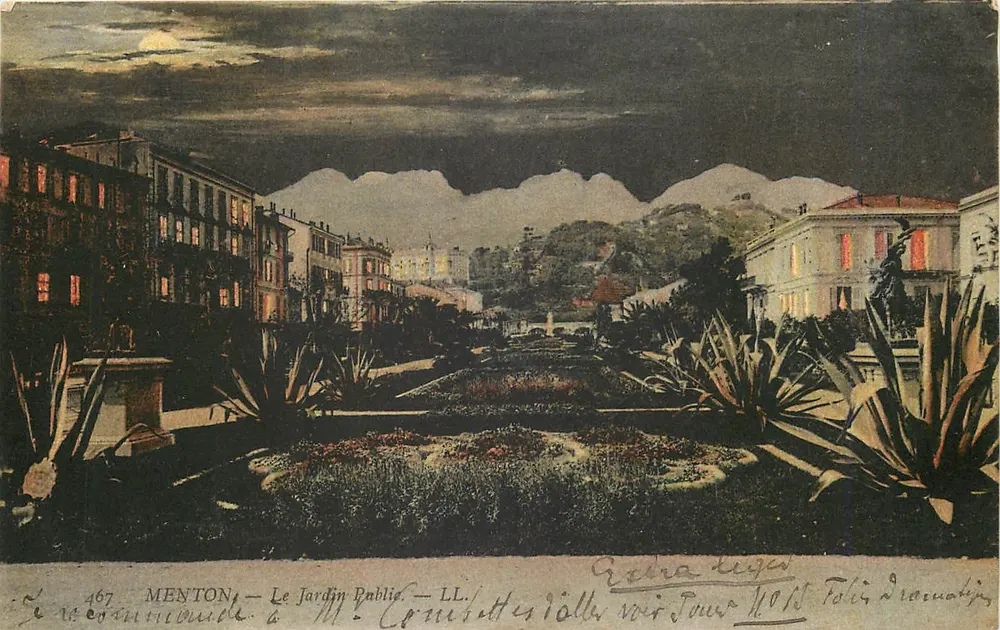 Menton — O Jardim Público — LL. n° 467 - Frente