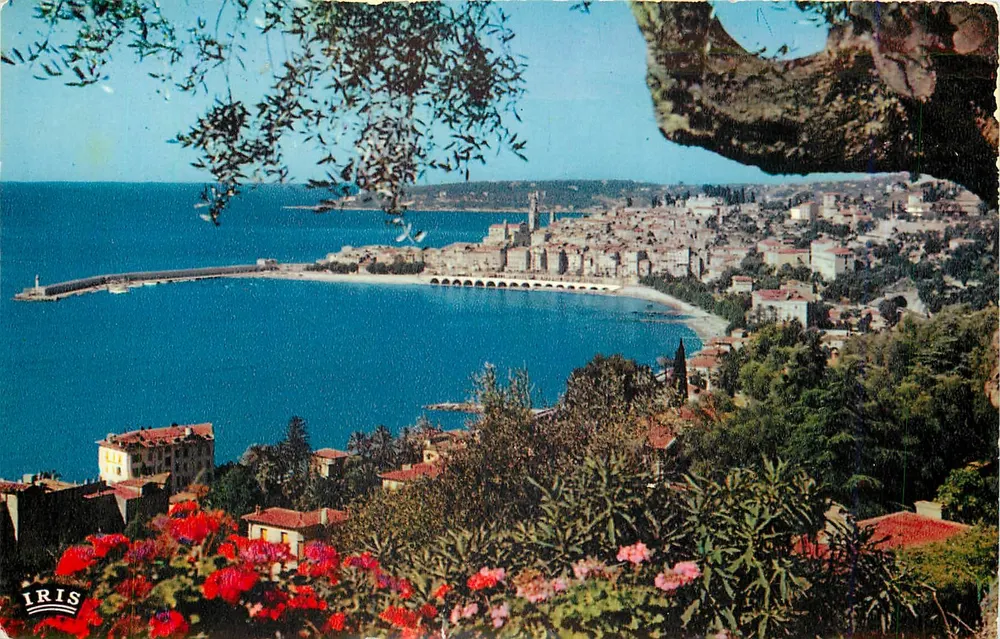 Menton — Vue prise du splendide domaine des Colombières — Éditions IRIS - Recto
