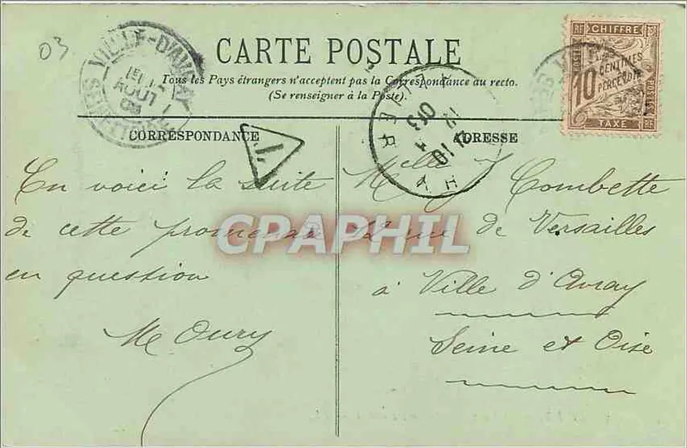 Vichy — Le Parc et la Galerie couverte — LL. - Verso