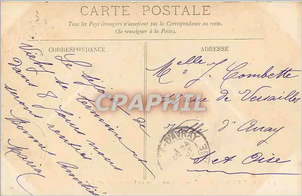 Umgebung von Vichy — L'Ardoisière — Le Gour saillant — LL. — Nr. 138 - Rückseite