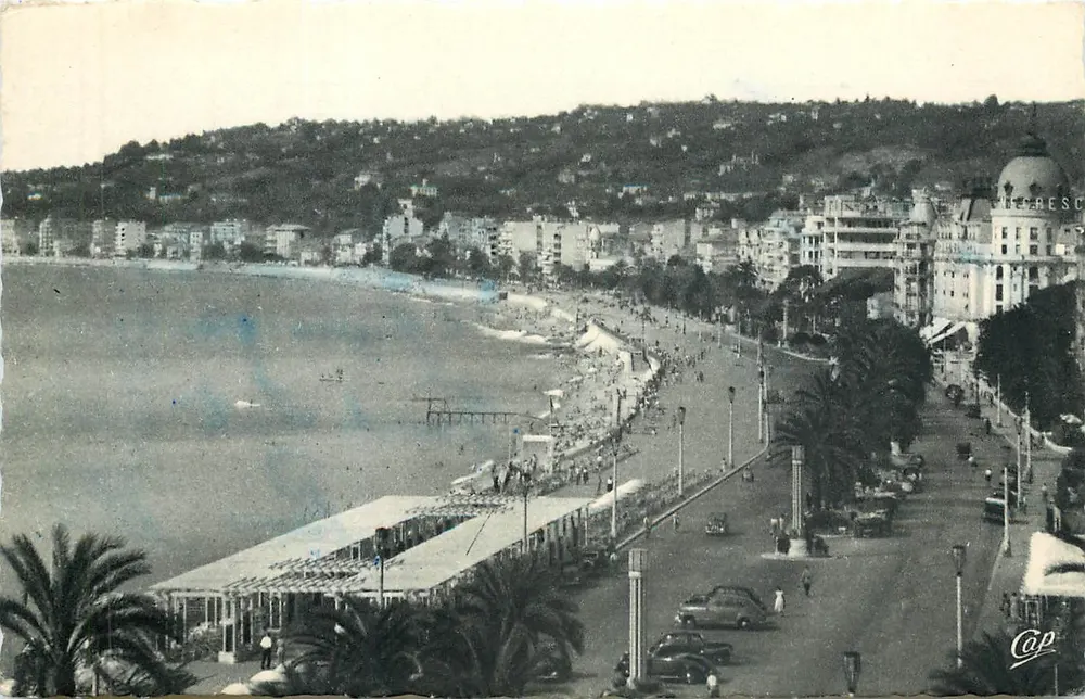 Die Promenade des Anglais vom Hotel Ruhl aus gesehen — Nice — Compagnie des Arts Photographiques - Vorderseite