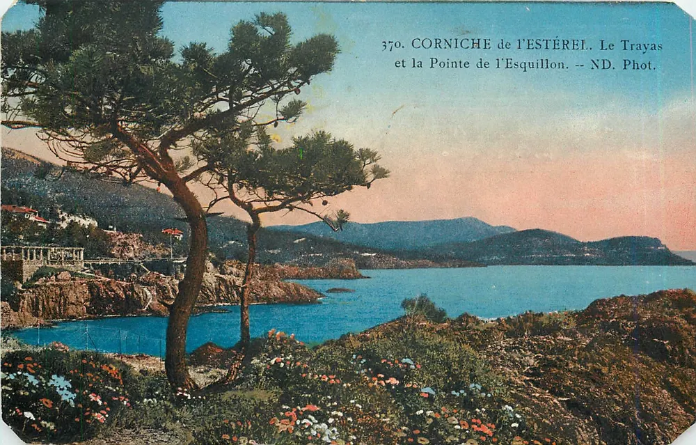 Corniche do Estérel — Le Trayas e a Ponta d'Esquillon — ND. Fot. - Frente