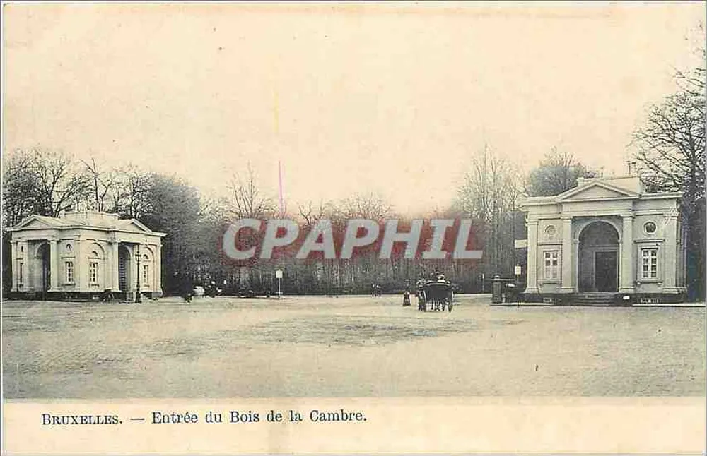 Bruxelles — Entrée du Bois de la Cambre - Recto