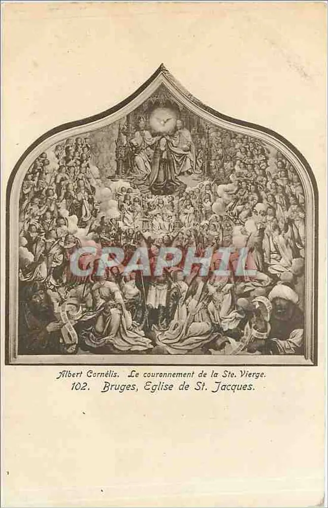 Die Krönung der Seligen Jungfrau — Albert Cornélis — Brügge, Kirche St. Jakob, n°102 - Vorderseite