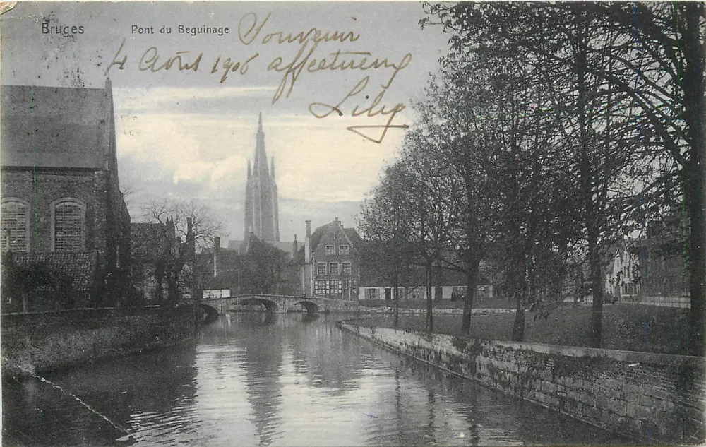 Brugge - Brug van het Begijnhof — Nela, Brussel, Serie Brugge Nr. 23 - Voorkant