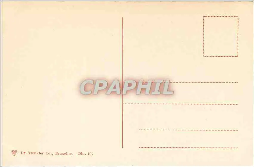 Dinant — La Ciudadela y la Iglesia — Dr. Trenkler Co., Bruselas, Dln. 10. - Reverso
