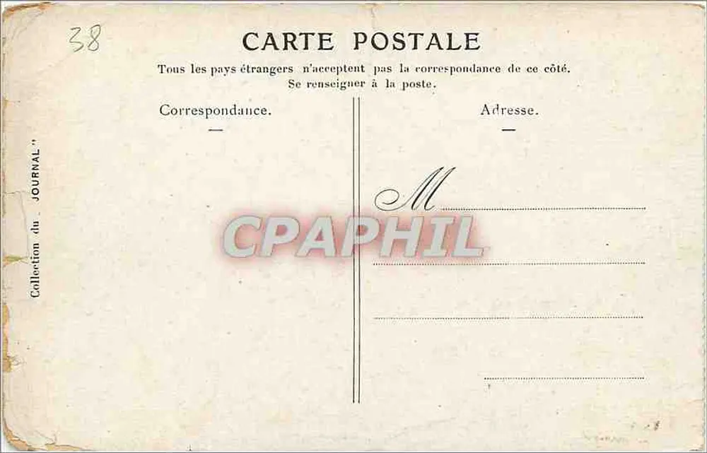 Castelo de Vizille — vista pitoresca — J. Huguet, n°38 - Verso