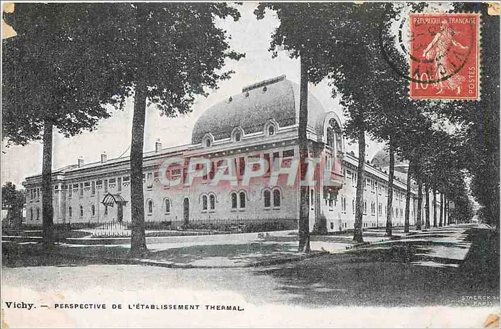 Vichy — Perspectiva do Estabelecimento Termal — Staerck & Paris - Frente