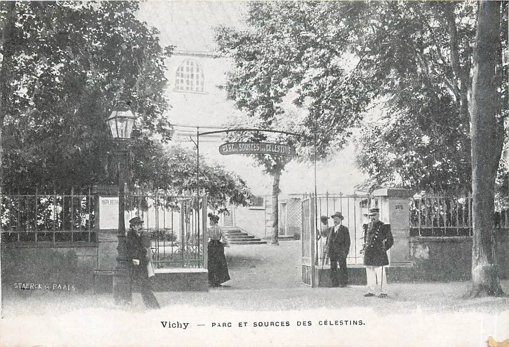 Vichy — Parque e Fontes dos Célestins — Staerck & Paris, n° 5776 - Frente