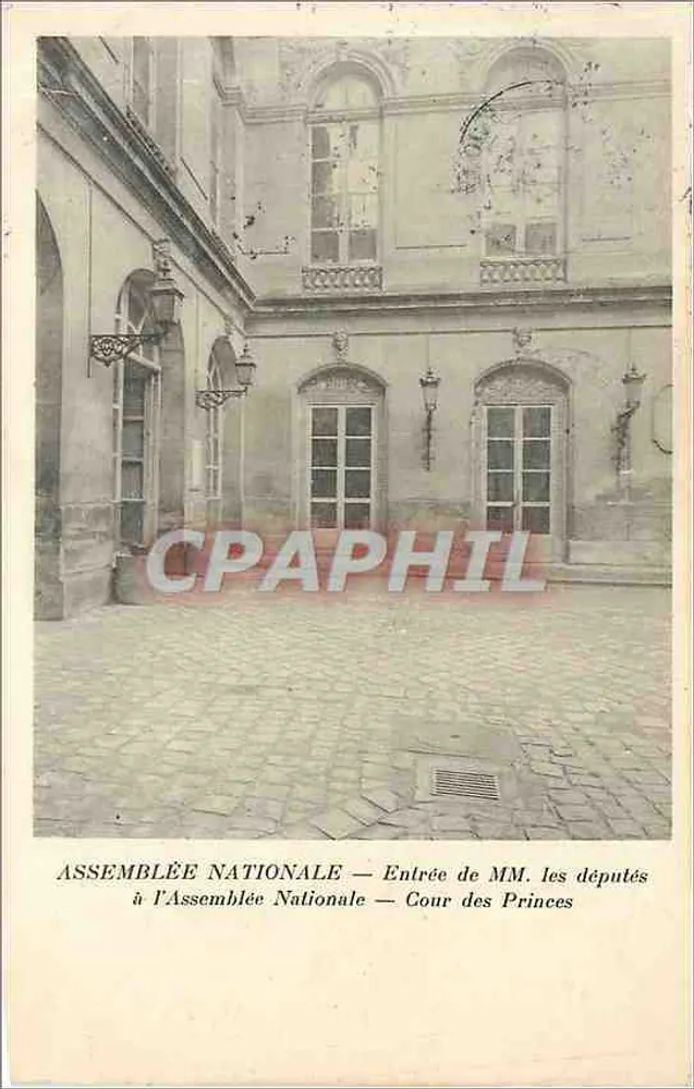 Nationalversammlung — Eingang der Abgeordneten in die Nationalversammlung — Cour des Princes - Vorderseite