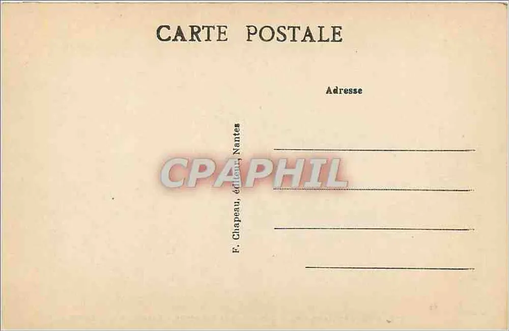 Missillac (Loire-Inf.) — Schloss la Brétesche — Ensemble am See — F. Chapeau, Nantes, n°177 - Rückseite