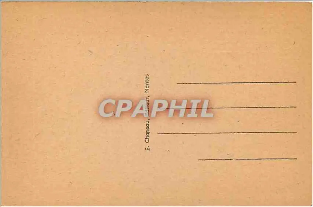Guérande (Loire-Inf.) — Ansicht von Le Mail und Porte Saint-Michel — Verlag E. Chapeau, Nantes, Nr. 4 - Rückseite