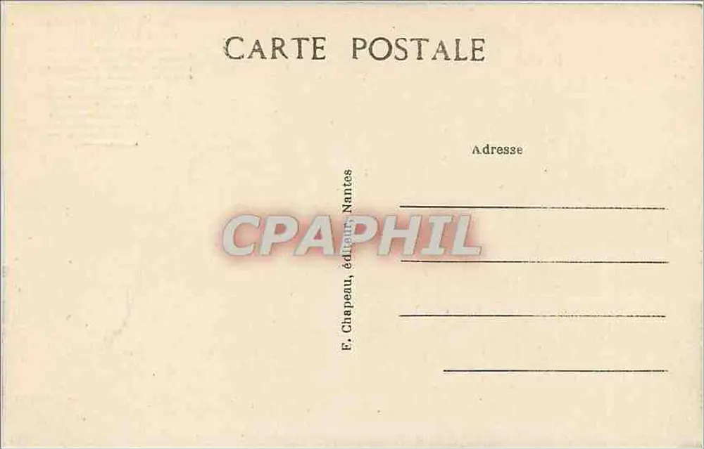 Guérande (Loire-Inf.) — Porte Saint-Michel — F. Chapeau, éditeur Nantes, n°76 - Verso