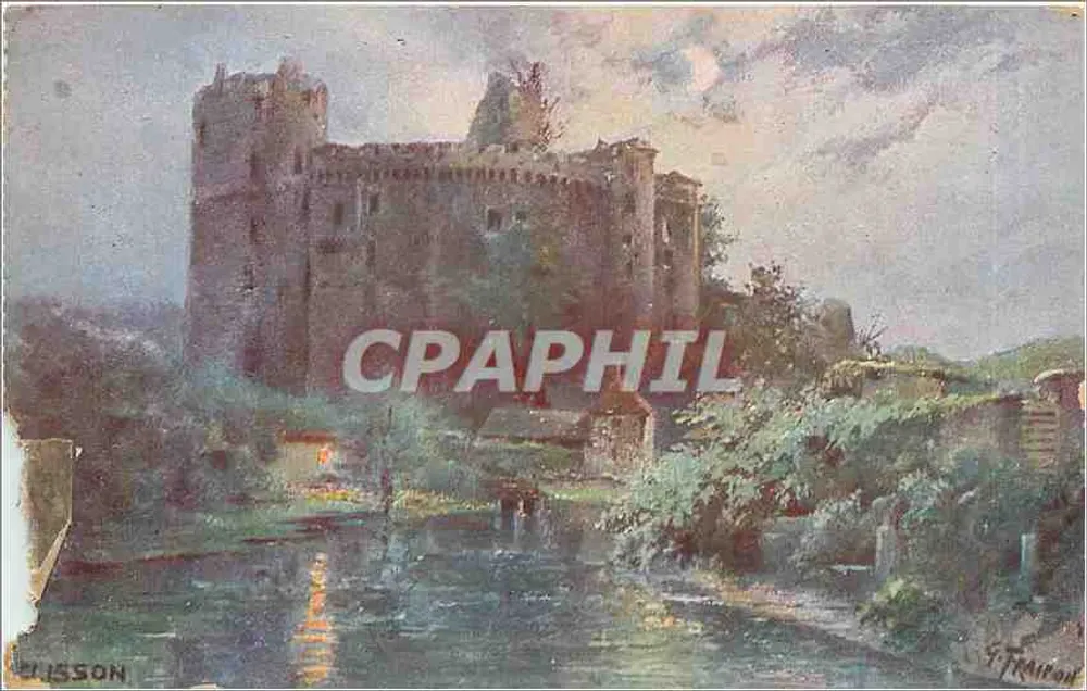 Castelo de Château-Gaillard — vista pintada — J. Frisson, n°44 - Frente