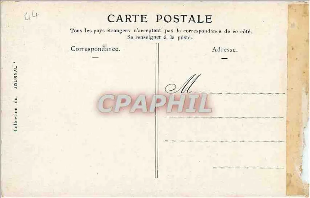 Castelo de Château-Gaillard — vista pintada — J. Frisson, n°44 - Verso