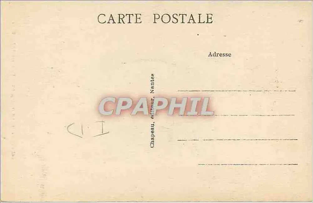 Batz (Loire-Inf.) — Le Menhir de Pierre-Longue — Chapeau, Nantes - Verso