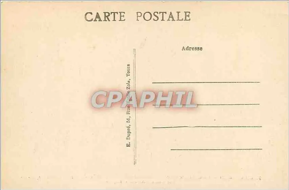 Chambord — Le Château vu de la Route de Saint-Dié (Façade septentrionale) — A.P. - Verso