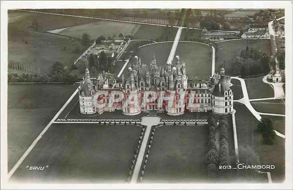 Chambord — Luftbild — Luftbilder Frankreichs - Vorderseite