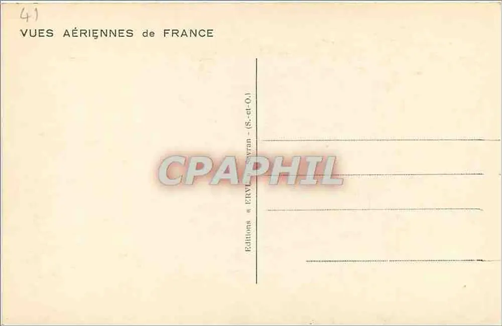 Chambord — Luftbild — Luftbilder Frankreichs - Rückseite