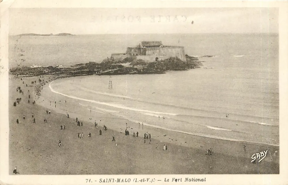 Saint-Malo (Il-et-V.) — Le Fort National — Saby - Recto