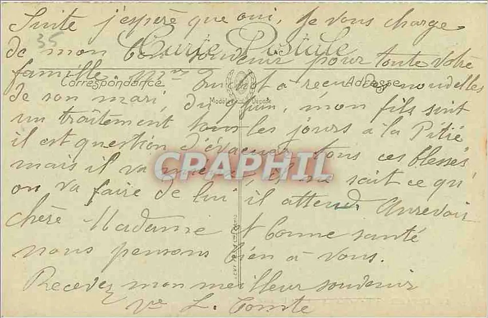 Dinard — Panorama da praia — Graphil - Verso