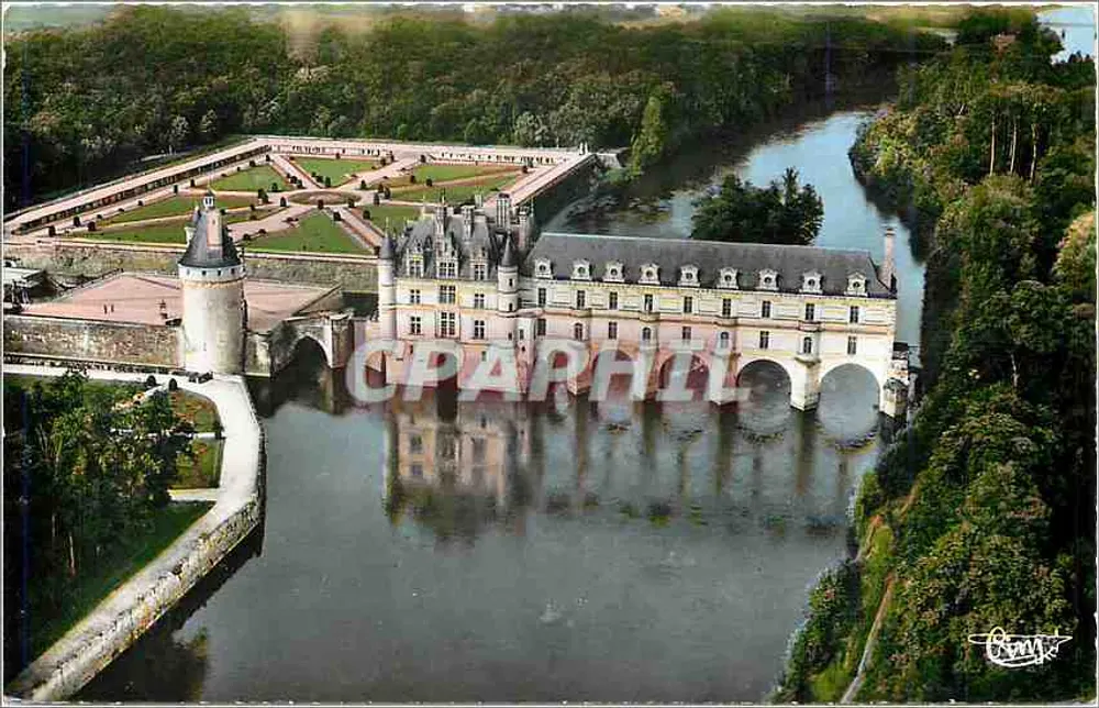 Château de Chenonceau — Les Jardins — Photographe Combiér - Recto