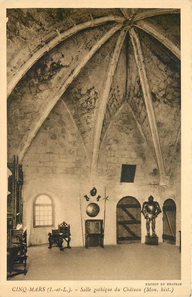 Cinq-Mars (L.-et-L.) - Gotische Halle des Schlosses (Mon. hist.) — Schloss-Ausgabe - Vorderseite