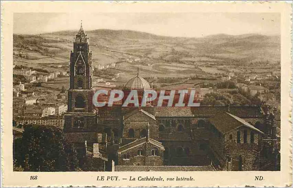 Le Puy — La Cathédrale, vue latérale — Imp. Neerbein, Paris - Recto