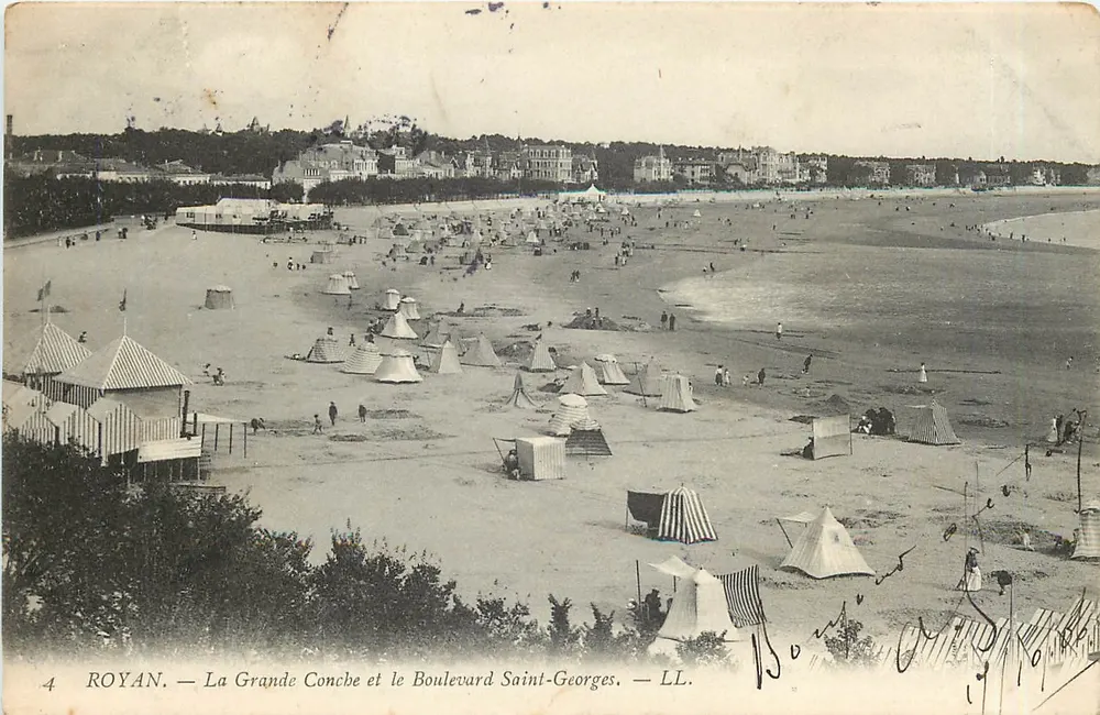 Royan — La Grande Conche et le Boulevard Saint-Georges — LL. - Recto