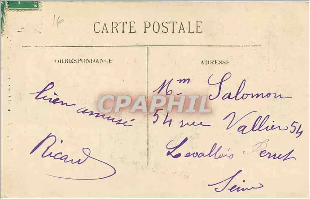 Angoulême — Monument Commemorativo del 1870 — editore sconosciuto, n. 20 - Verso