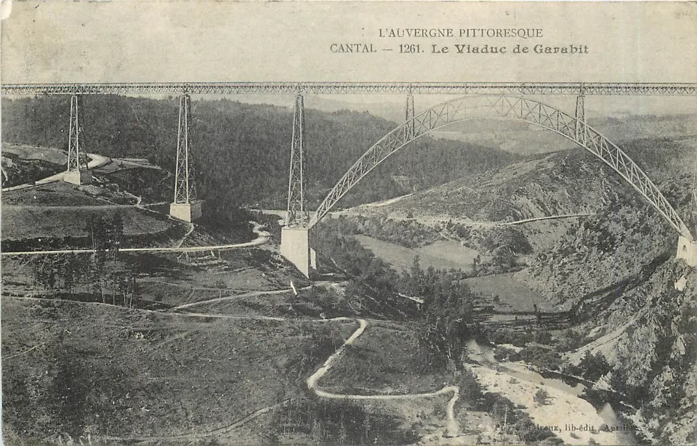 O Viaduto de Garabit — Cantal — 1261 — A Auvergne Pittoresque - Frente