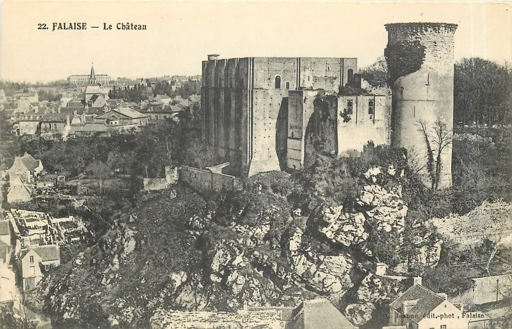 Falaise — Zamek — C. Jeanne, wyd.-fot. Falaise - Awers