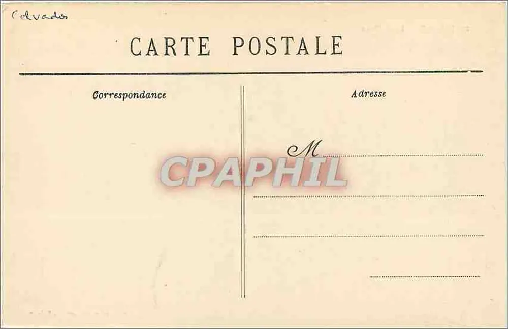 Falaise — Zamek — C. Jeanne, wyd.-fot. Falaise - Rewers