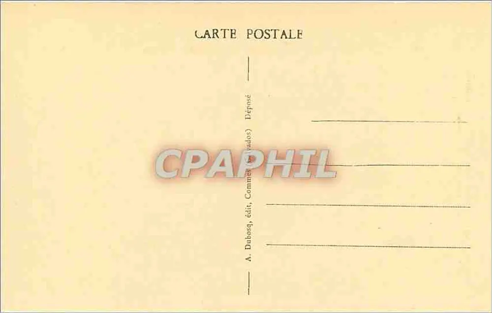 Bayeux - Vieille Maison rue St-Martin — A. Dubosq, éditeur, n°60 - Verso