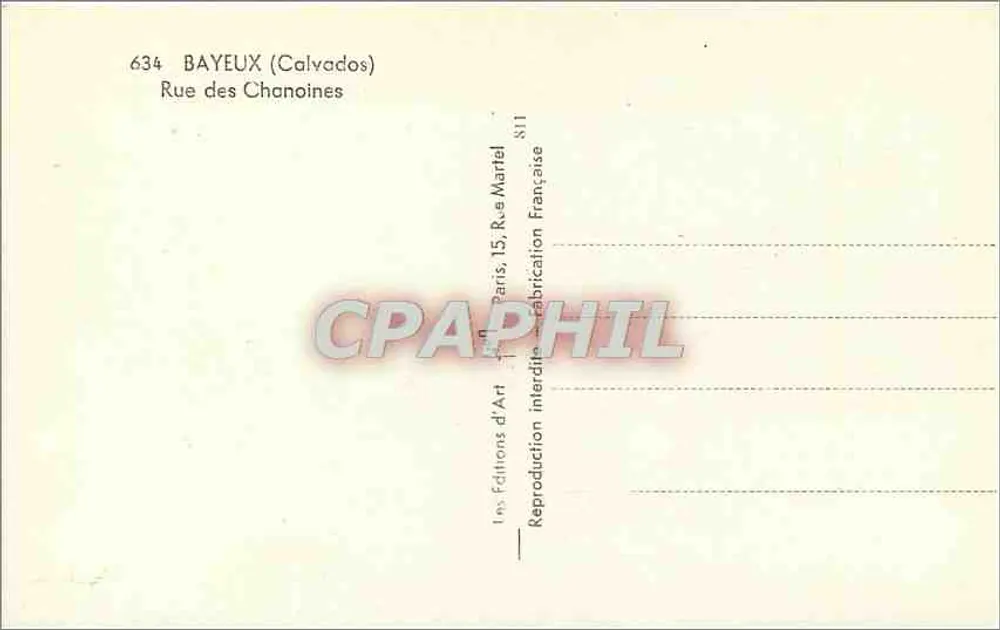 Bayeux — Rue des Chanoines — Les Éditions d'Art - Verso