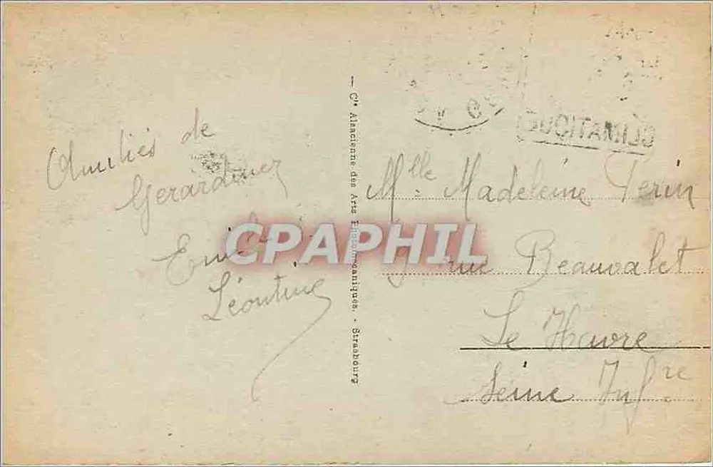 Gérardmer - La Vallée des Lacs Blick vom Hohneck — unbekannter Verlag, Seriennummer 61 - Rückseite