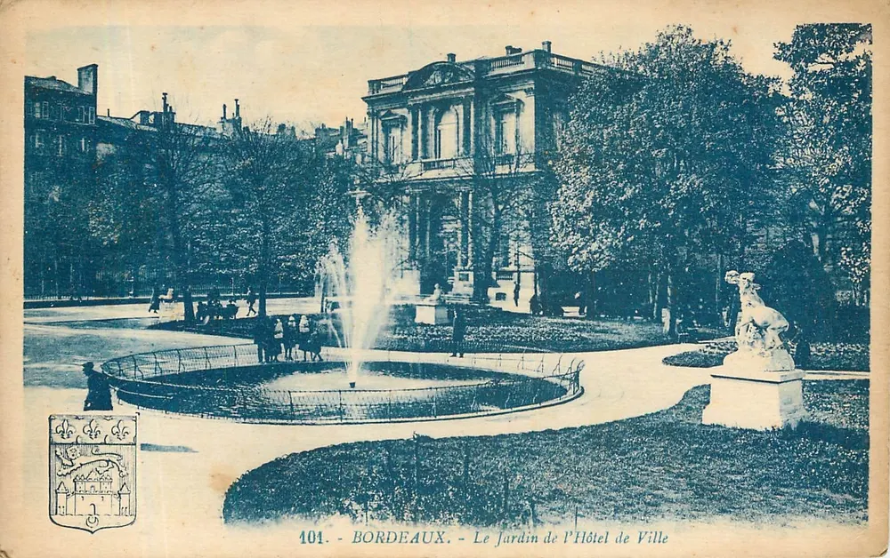 Bordeaux - Der Garten des Rathauses — anonymer Verlag, Nummer 401 - Vorderseite