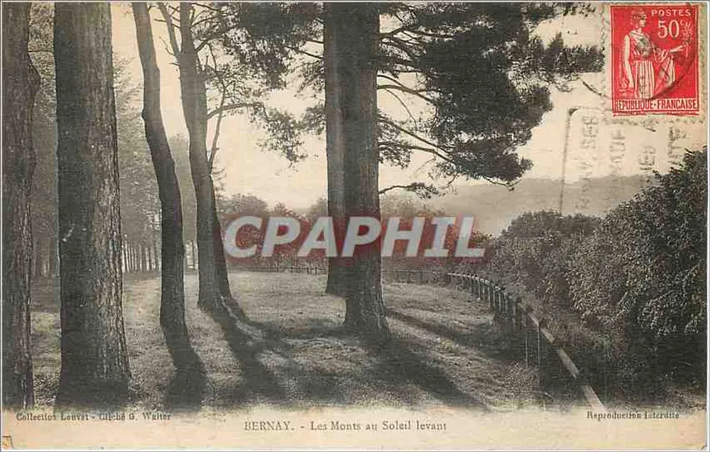 Bernay - De heuvel bij zonsopgang — Collectie Louvet - Giliché & Walter - Voorkant
