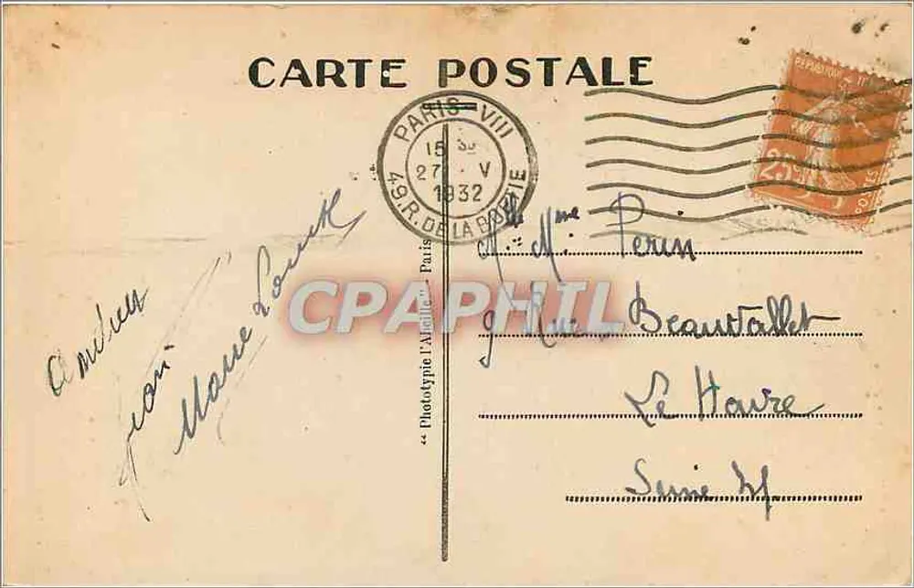 O Trocadéro — Paris — Fototipia L’Mandel, série 24 - Verso