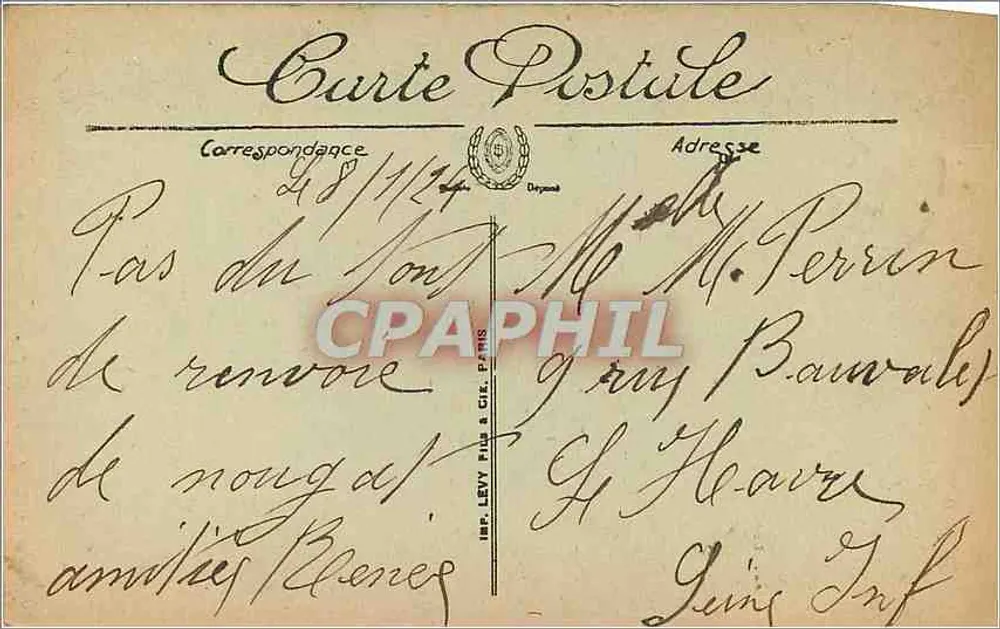 Caen — Kerk Notre-Dame — Binnenkant — LL. n°29 - Achterkant