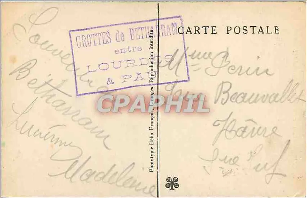 I Pirenei — Grotte di BETHARRAM — Colonne in formazione - Verso