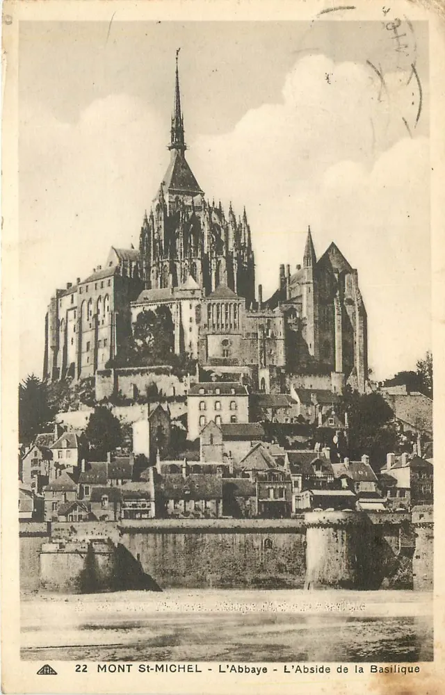 Monte Santo-Michel - A Abadia - A Abside da Basílica — CPH-ARTS PHOTOMÉCANIQUES - Frente