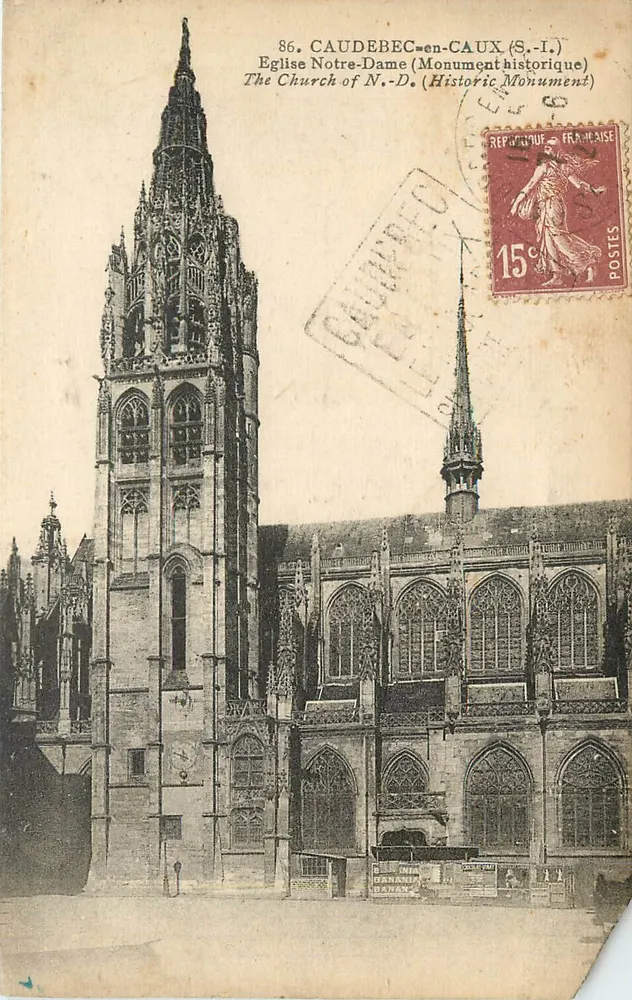 Caudebec-en-Caux — Kirche Notre-Dame (Historisches Denkmal) — Douillet, n°86 - Vorderseite