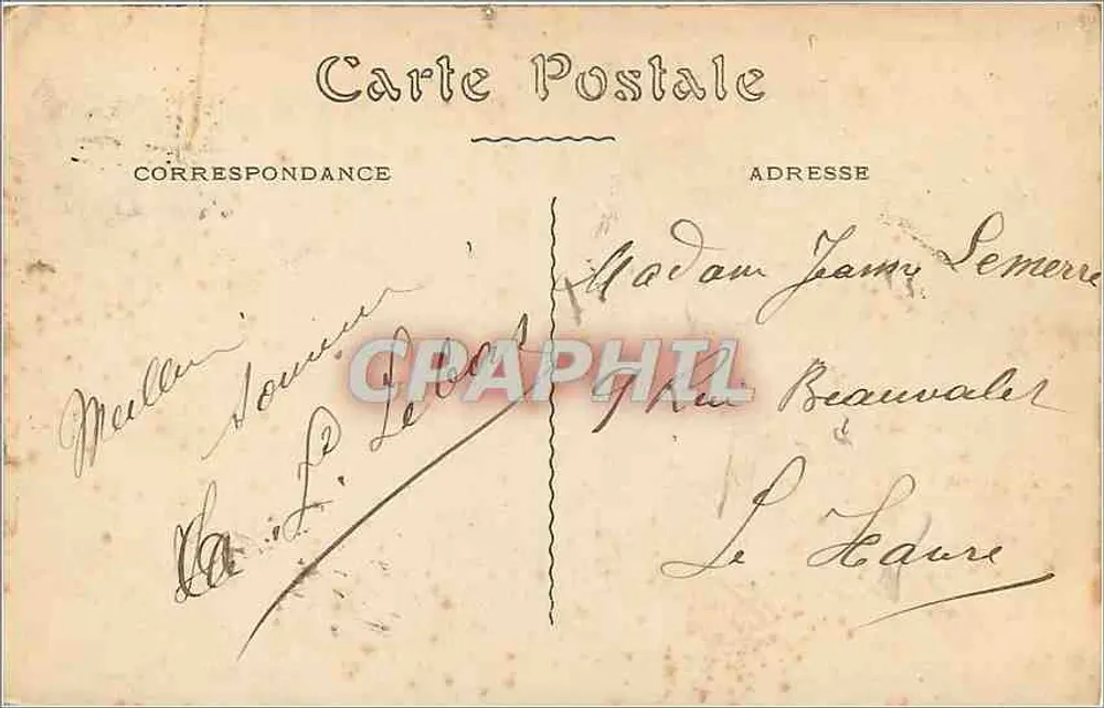 Cour de Honra — Abadia beneditina — Fécamp - Verso