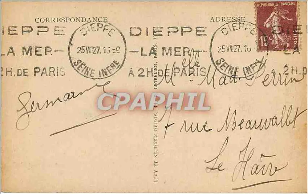 Dieppe — Visão geral — LL - Verso