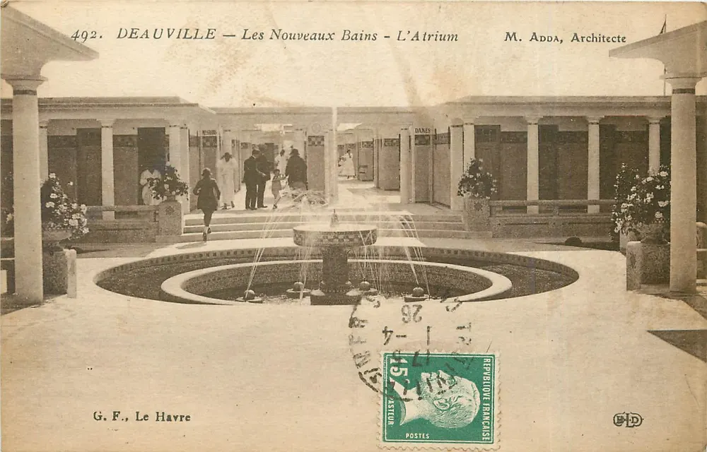 Deauville — Les Nouveaux Bains — L'Atrium — M. Adda, Architecte - Recto