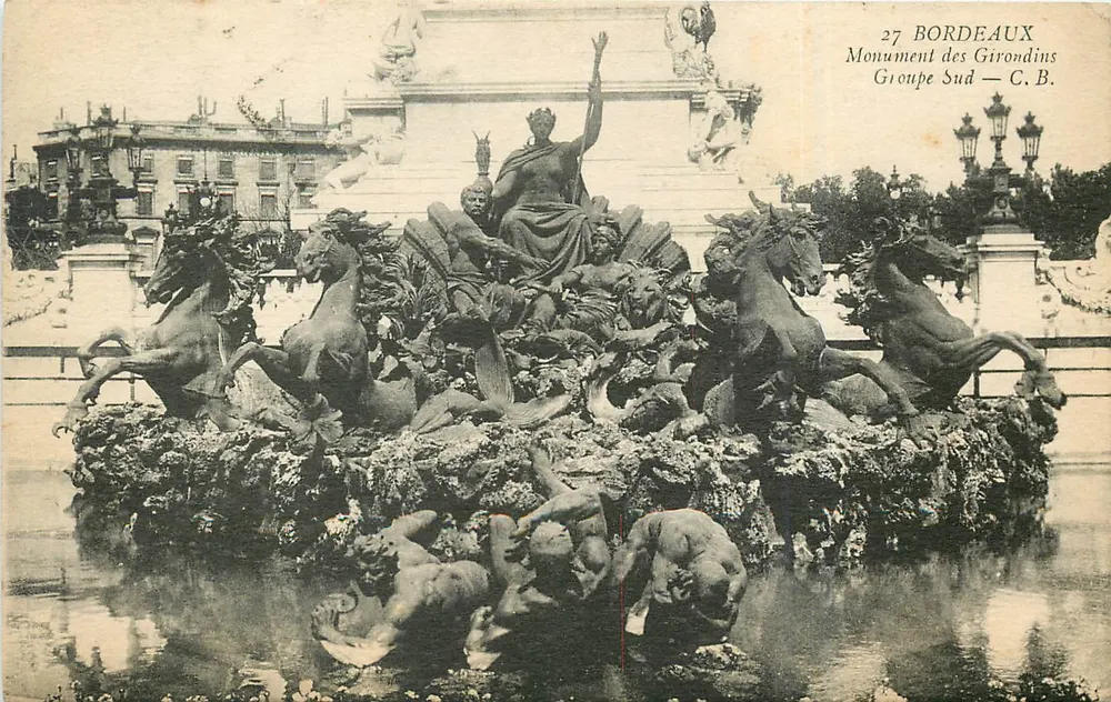 Bordeaux — Monument des Girondins, Groupe Sud — C.B. - Recto