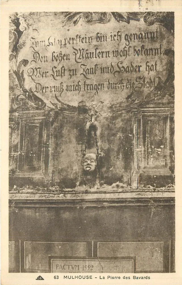 A Pedra dos Bavardos — Mulhouse — editor anônimo, n° 63 - Frente
